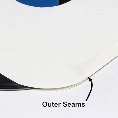 Miniatura 4 de 100 fundas interiores de vinilo de 12 pulgadas, hechas de papel kraft blanco pesado, cubiertas de álbum con esquinas redondas para 33 RPM, agujero