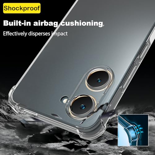 Image of CoverLine Back Cover Shockproof Silicone Protective Back Case for vivo Y18 -Transparent