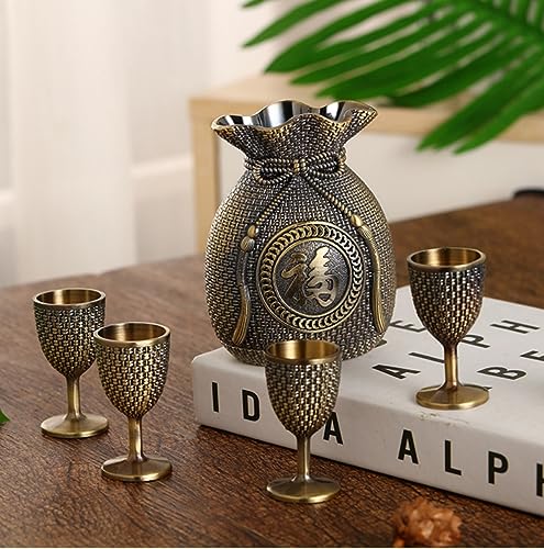 Tasses à thé turques ciselées avec plateau de service - 3