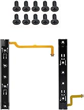 1set Replacement Game Accessories Repair Kit of Right and Left Slide Rail with Flex Cable (with Cross Screws) for Nintendo Switch Rebuild Track
