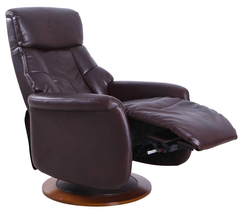 Mac MotionComfort Chair Company Comfort Chair by Mac Motion Oscar Recliner Espresso Air Leather, Brown