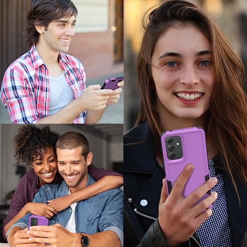 Coque Galaxy A54 5G violette premium avec double protection écran en verre