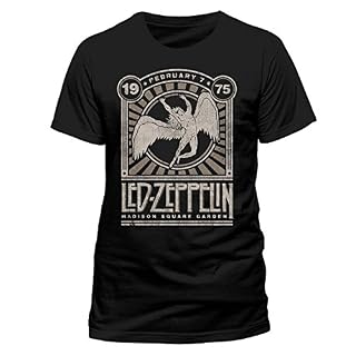 LED Zeppelin Madison Square Gardens Rock Officiel T-Shirt Hommes Unisexe - Les Beatles, Paul McCartney, John Lennon, RIngo Starr, George Harrison
