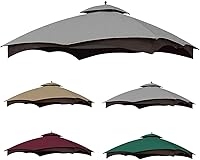 Vista 12 de SCOCANOPY Parte superior de repuesto beige para cenador Lowe's Allen Roth 10X12 Modelo #GF-12S004B-1/#GF-12S004BTO