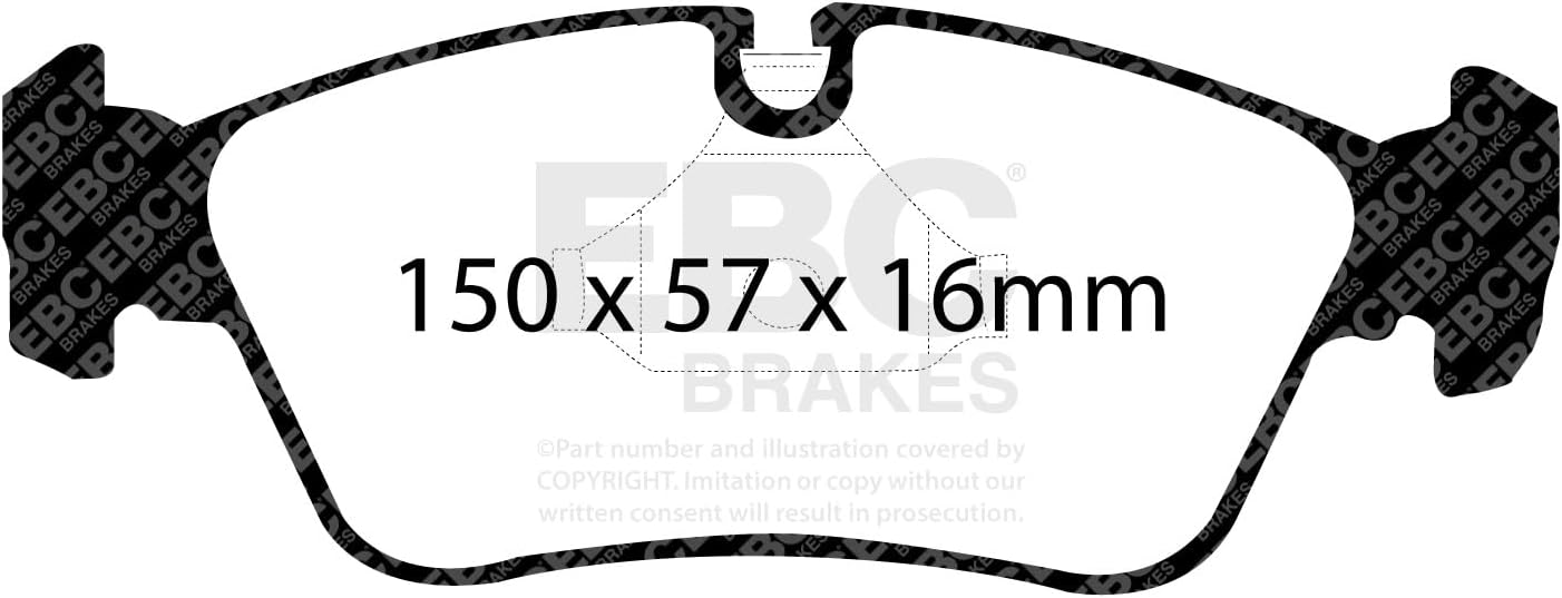 EBC Brakes Redstuff 3000 Series Sport Brake Pad Set DP31211C to Fit BMW,WIESMANN