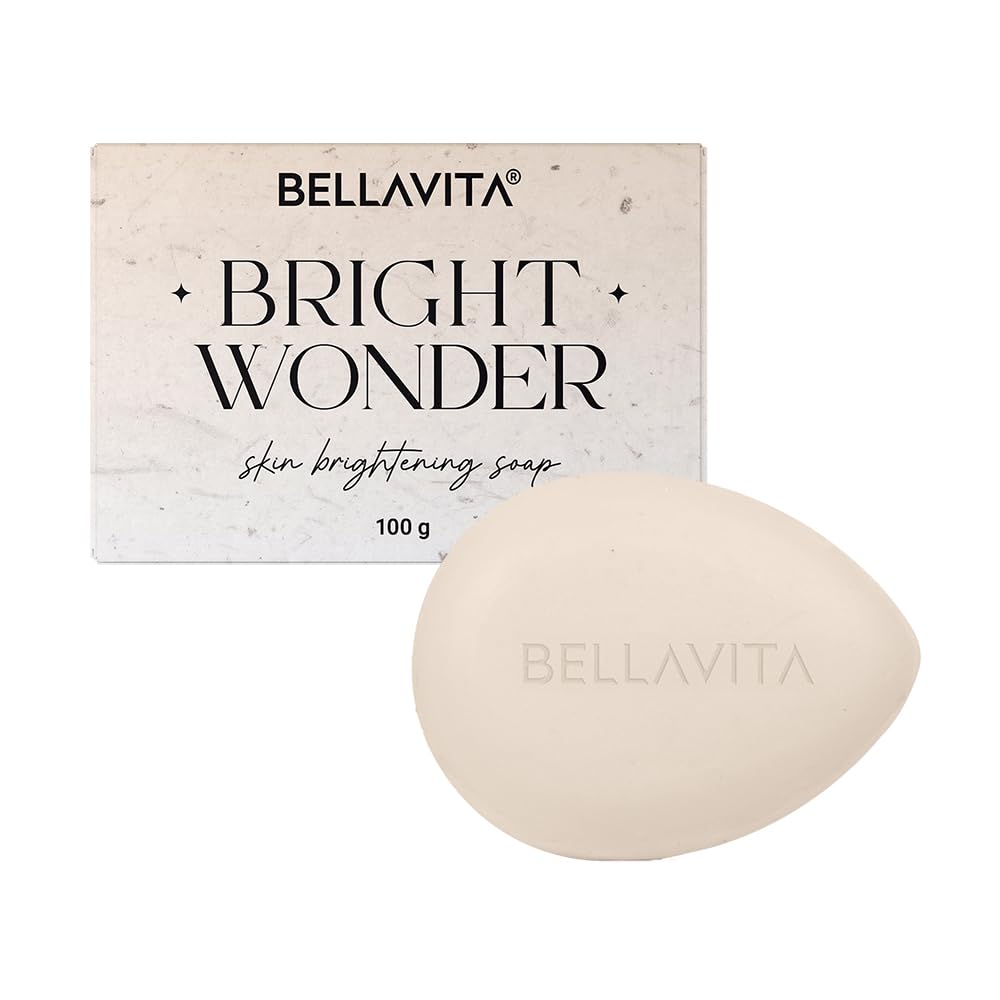 BELLAVITA Bright Wonder Brightening Soap | Dark Spot & Pigmentation Reduction | Kojic Acid & Mango Butter | Paraben-Free | (Pack of 1,100g)-image-33