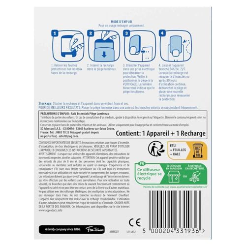 Diffuseur Piège Lumineux Pour Insectes Raid Le Diffuseur - vue 3