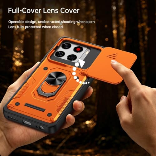 Coque ZTE Blade A56 orange antichoc résolvant le problème des objectifs rayés