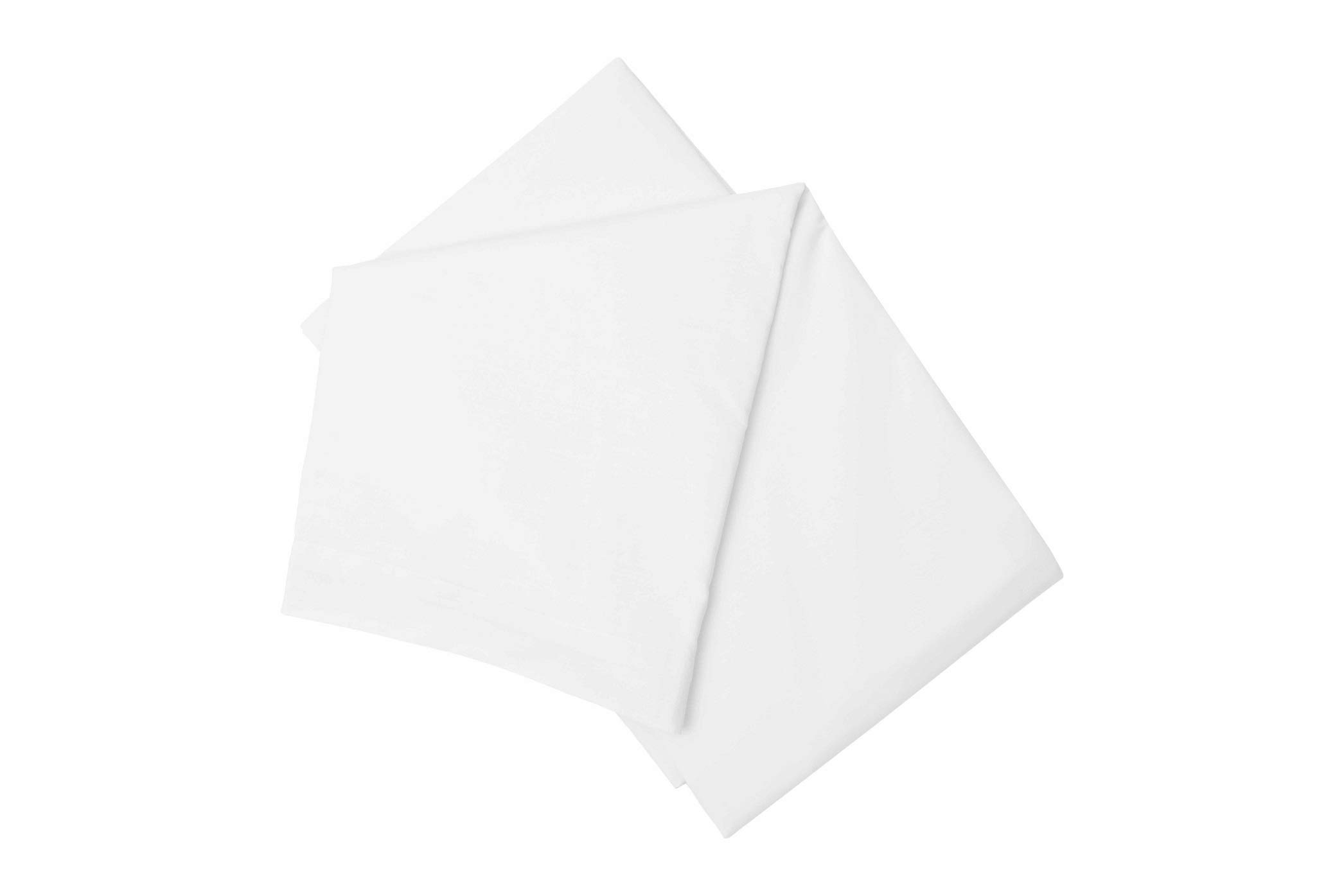 Belledorm 100% Brushed Cotton - Flat Sheet (White, King/Super King)