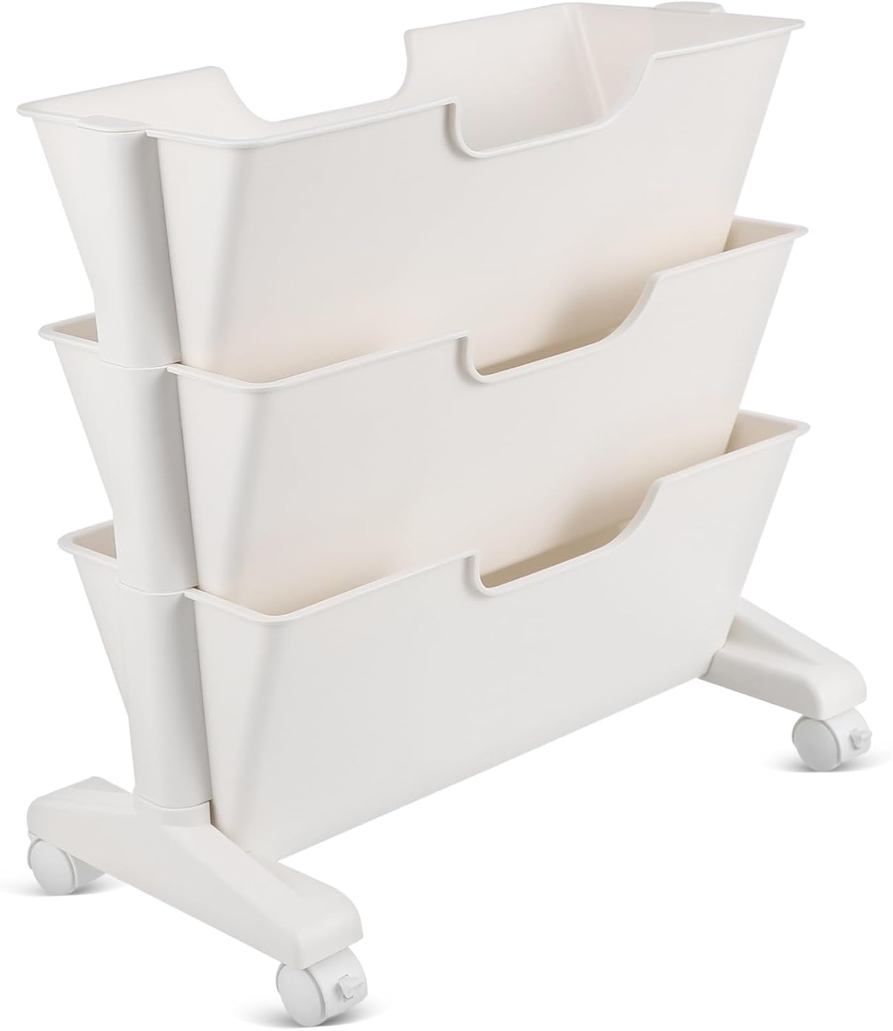 Mobile Bookshelf Wheels Rolling Bookcase for Office Classroom and Home Storage Easy Assembly Modern Design Versatile Utility Cart for Organizing Books and Files