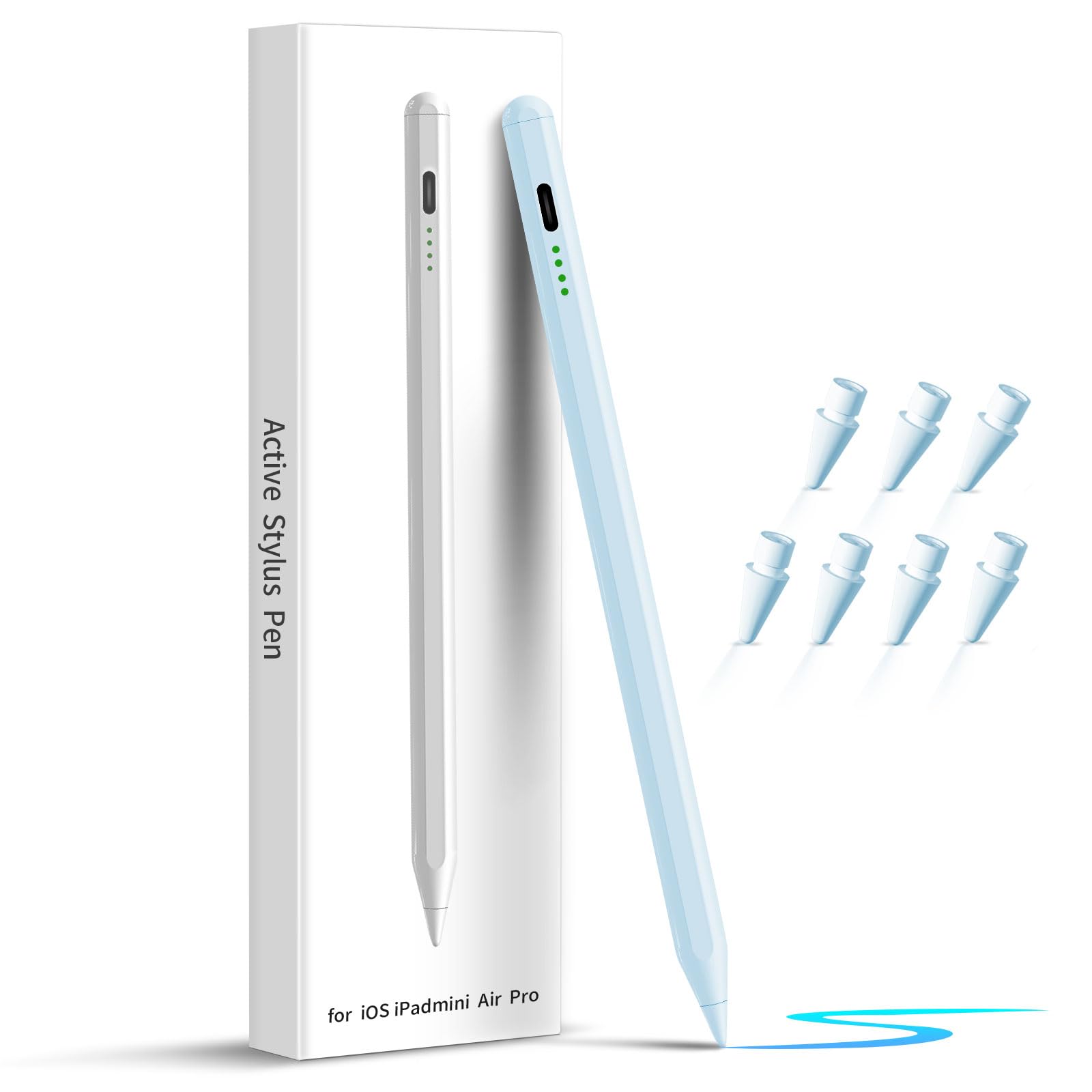 Amazon.co.jp: iPad 第9世代&第10世代用スタイラスペン、手のひら