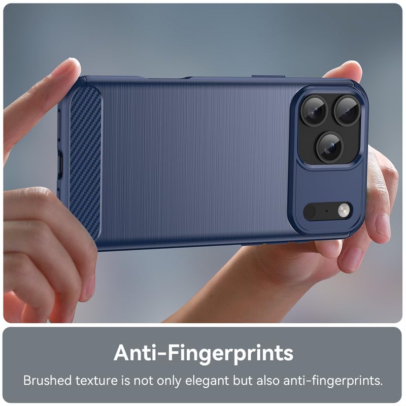 Image of Hybrid Carbon Fiber Back Case for iPhone 17 Pro Max (Blue)