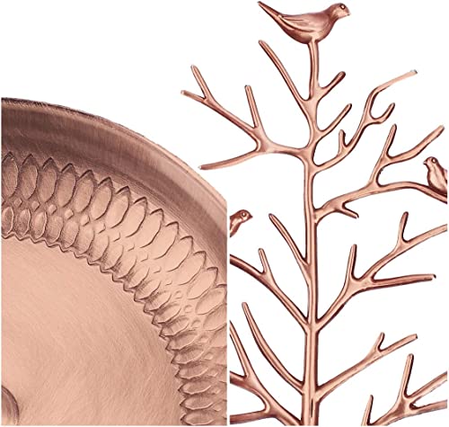 Autodeco 2 Pcs Retro Jewelry Tree Organizer For Necklaces And Earrings Ring Tree Holder Display Jewelry Tower Tree Great Gift For Women Girl Bronze #TOP4