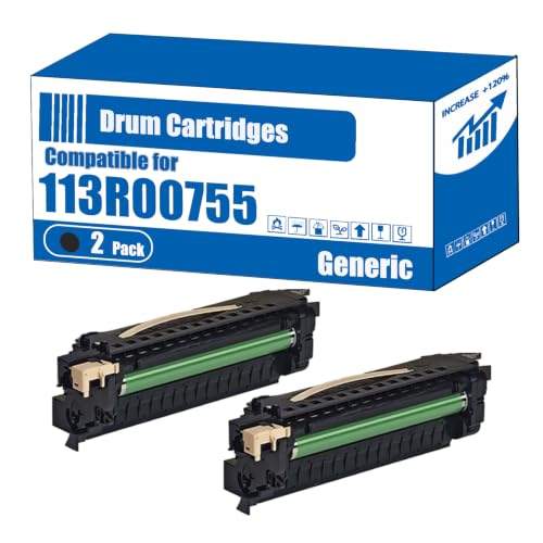 Image of Compatible for Xerox 113R00755 Drum Cartridges WorkCenter 4260V/S 4260V/XF 4260V/X 4260 Printers, High Yield 90000 Pages, Accurate Imaging Rich Colors (2-Pack Black)