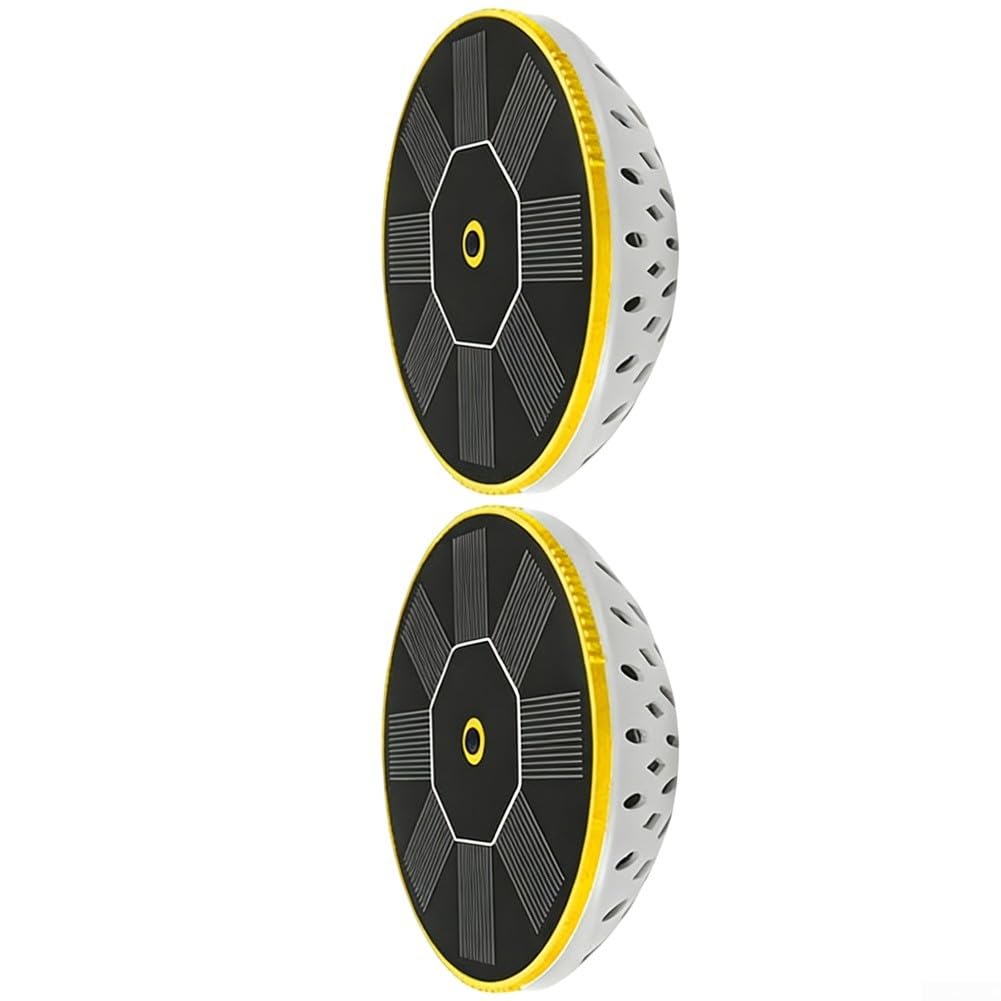 Luz flotante de piscina con energía solar, LED multicolor con 3 niveles de brillo, IPX8 impermeable lámpara exterior para patio (2 piezas amarillas)