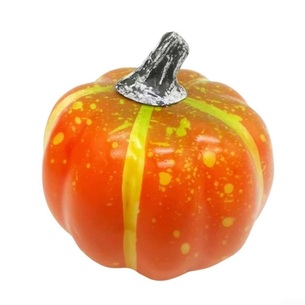 Set di 16 zucche finte per eventi autunnali e decorazioni natalizie, tra cui Halloween e Ringraziamento