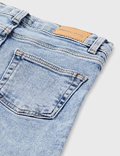 ONLY A/S Mädchen Kogjuicy Wide Leg Dnm Pim560 Noos Hose, Light Blue Denim, 128 EU