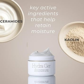 Gernetic Hydra Ger Balancing and Hydrating Face Mask, Intensive Moisture Retention Treatment for Dehydrated Skin, 50ml / 1.76oz