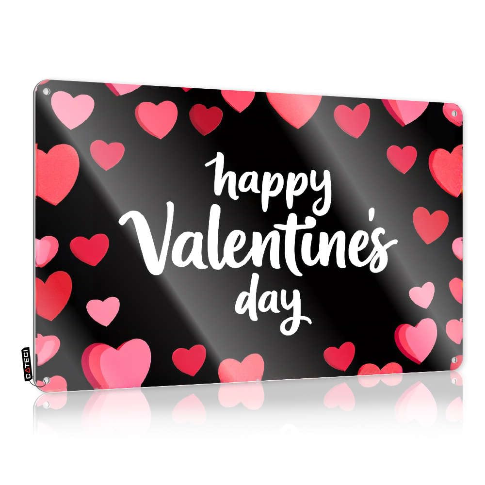 Funny Wall Art Waterproof Waterproof Artwork, Nice Retro Print For Cafe Pub Score | Stuff Pre-drilled Custom Happy Valentine's Day!(20X30CM)
