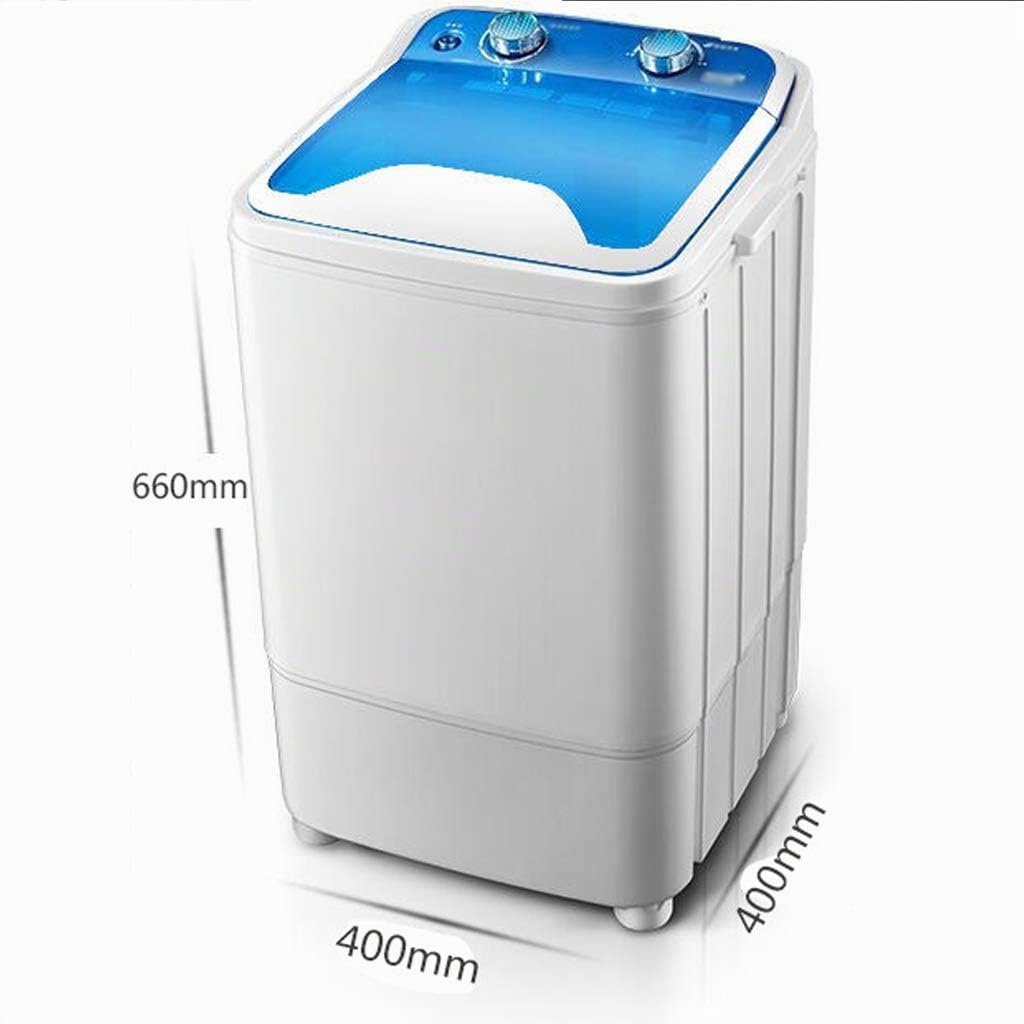 Hogar Mini Solo Barril Lavadora de Ropa Compacta Pequeña, para Apartamentos, Lavado/Deshidratación Programada con Un Solo Clic, Eficiente en Energía, Gris, Lavadora