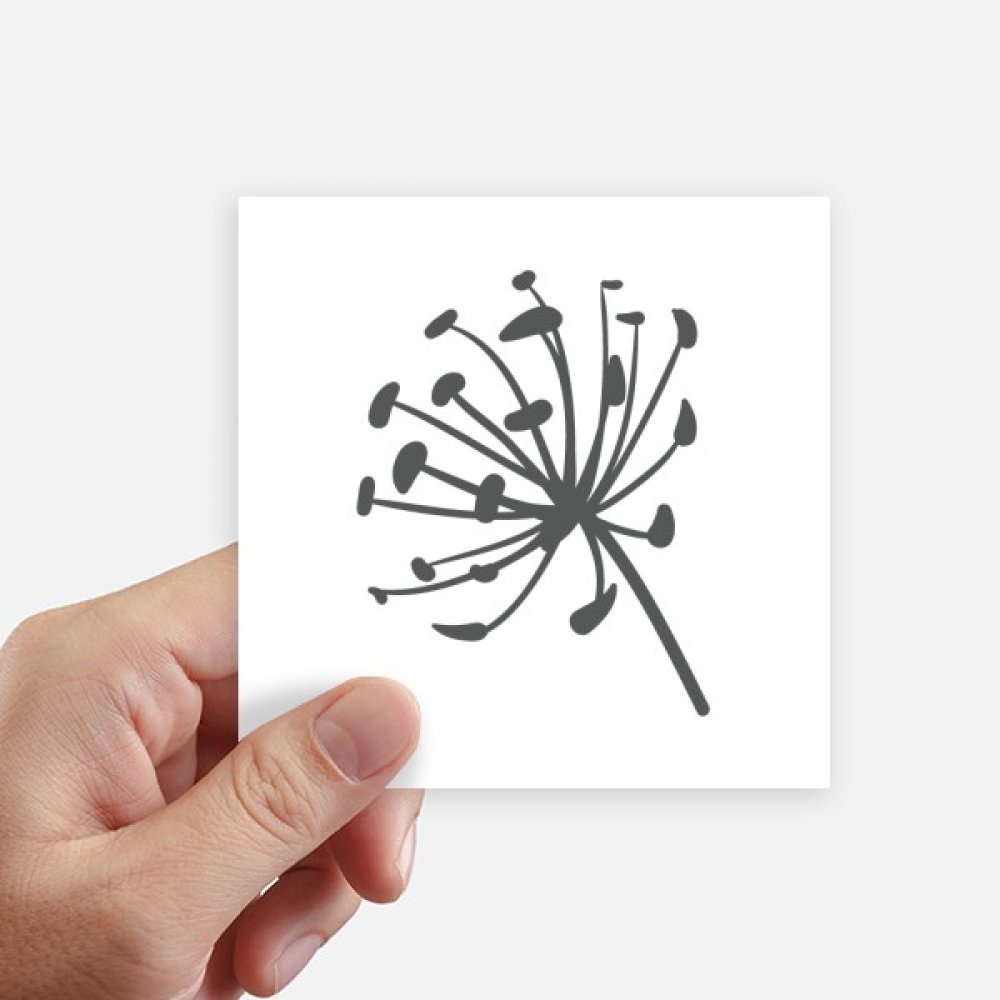 Autocollant carré pissenlit DIYthinker lot de 8 stickers 10cm pour déco mur et ordinateur