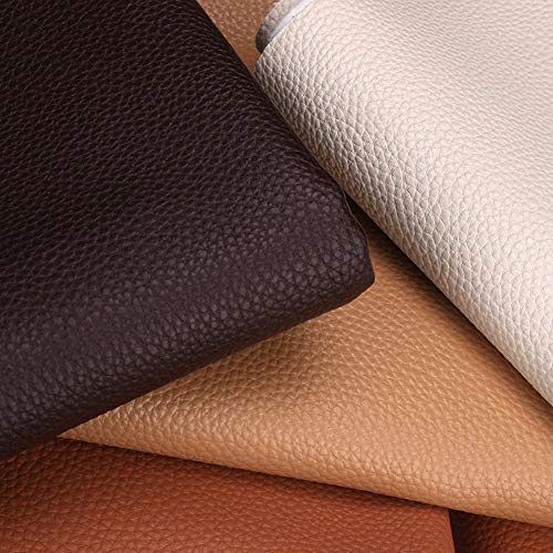 Cuir synthétique grainé marron de qualité supérieure pour meubles