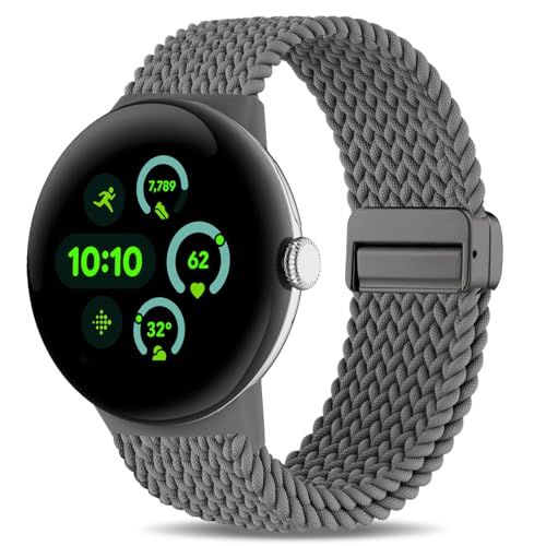 Correa de nylon trenzado magnético para Google Pixel Watch 41mm