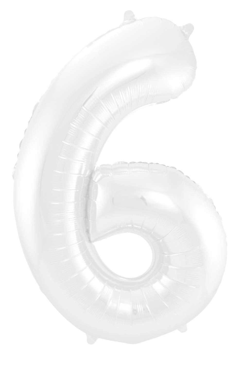 Folat Palloncino in foil Numero 9 Bianco Metallizzato Opaco - 86 cm