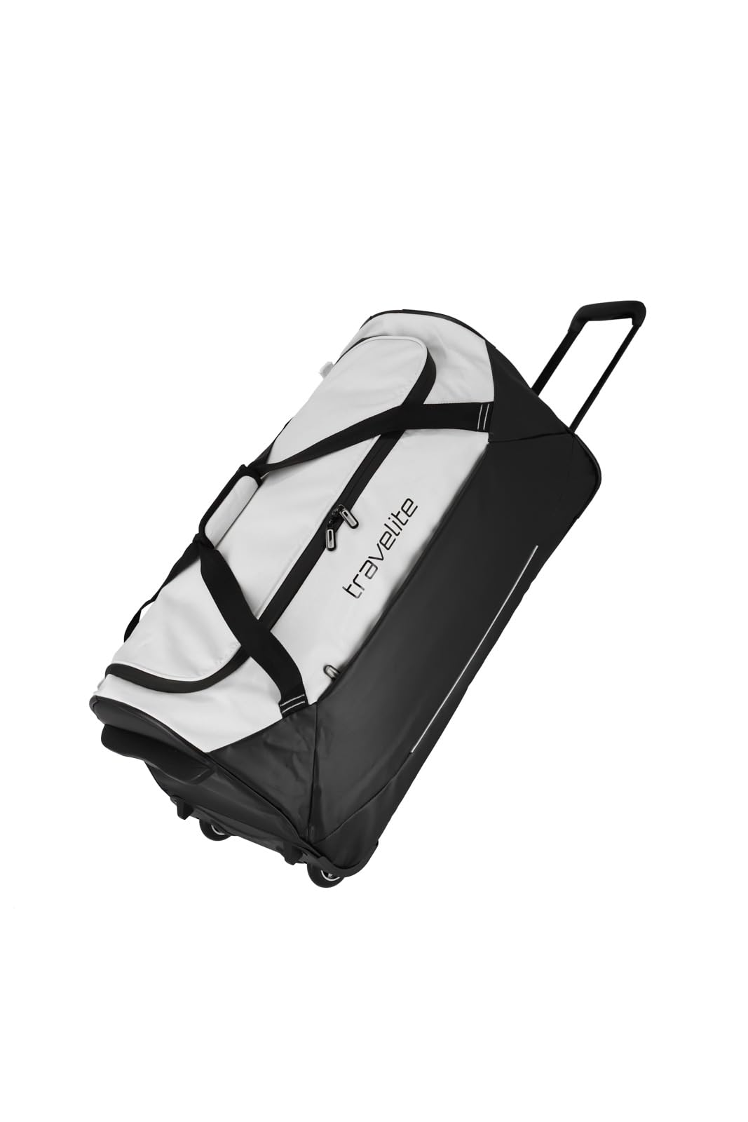 Travelite Trolley Travel Bag with Wheels made of Water-Repellent Material, BASICS Soft Luggage Rolling Bag with Large Main Compartment, 71 cm, 97 liters