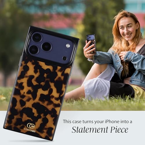 Image of COCOMII Rectangle for iPhone 18 Pro /17 Pro Case, Chestnut Tortoiseshell