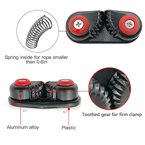 Thethan Rubber Boat Cam Cleat Boat Rowing Fast Entry Cleats Sailing Accessories
