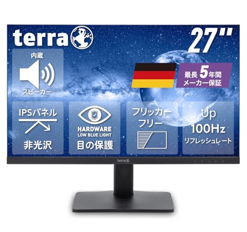 Amazon.co.jp: TERRA 2748W 27インチ モニター 最長 5年保証 IPS