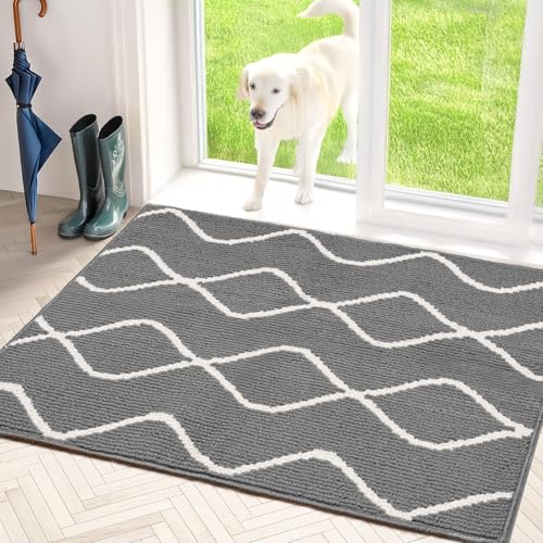 LWYYQB Muddy Mats for Dogs Rugs Carpet Muddy Paws Door Mat Non-Slip Water Absorption...