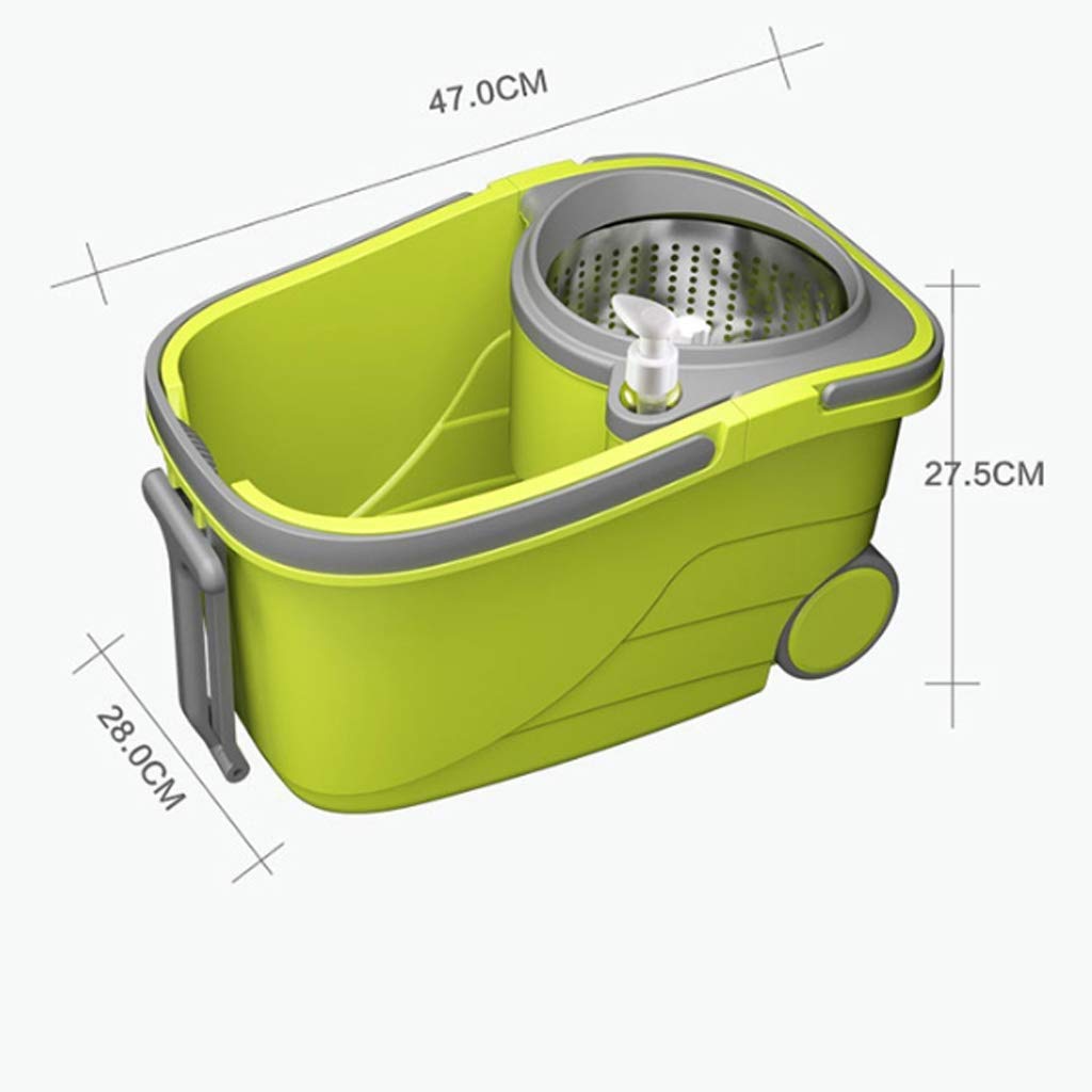 Electronics Mops - Mopa de separación suspendida con ruedas, mopa inteligente con ruedas, mopa de centrifugado, escoba para limpiar suelos, casa, coche, herramientas de limpieza