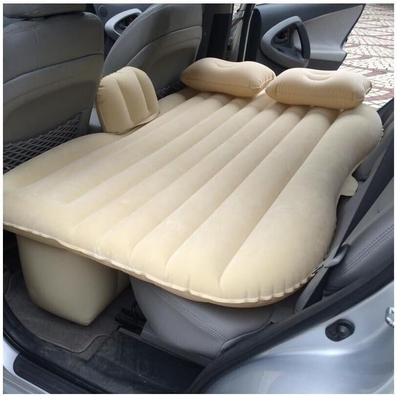 KAELA MATERASSO MATRIMONIALE CON CUSCINI GONFIABILE PER AUTO SEDILE POSTERIORE CON KIT GONFIATORE ELETTRICO E KIT RIPARAZIONE-VARIE COLORAZIONI