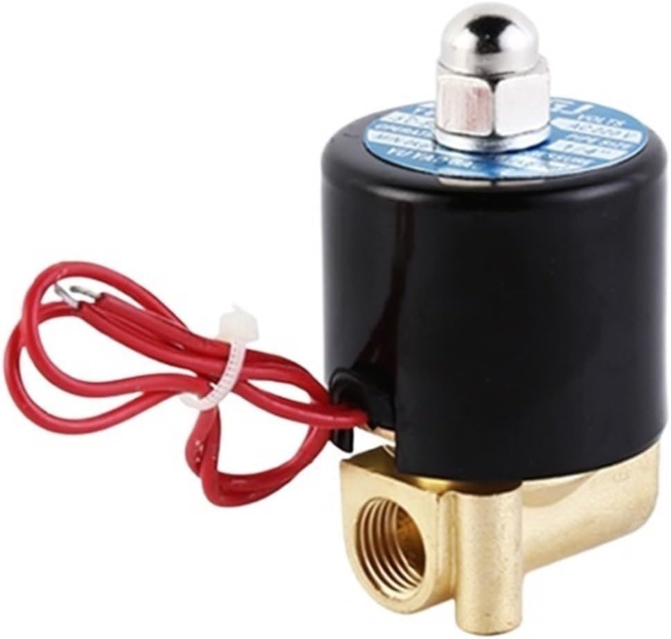 1/8" 1/4" Brass Solenoid Valve Normally Closed Solenoid Valve 24V 12V 220V 110V(1/4",BSP_24VAC_EPDM-SEAL)