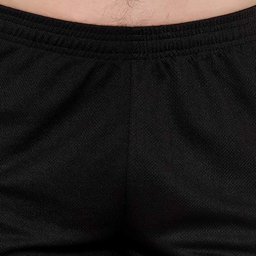 Image of Dia A Dia Men's Polycotton Running Sports Gym Shorts Pack of 4 Black Parrot Red Purple