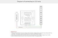 Vista 5 de AMKI Interruptor de pared LED, controlador LED, cubierta de plástico montado en la pared, interruptor de panel táctil para DC12V-24V 3528 2835 5050