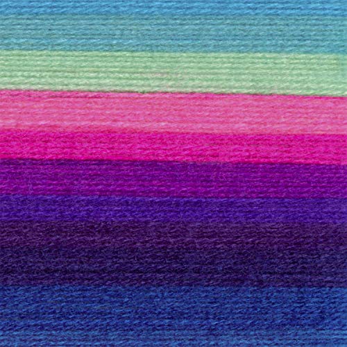 Image of Lion Brand Yarn, Mandala DK Lightweight Yarn for Knitting, Crochet, and Crafts, Troll, 3 Pack, Self-Striping Acrylic Fiber for Baby Blankets, Multicolor Shawls and Variegated Cardigans