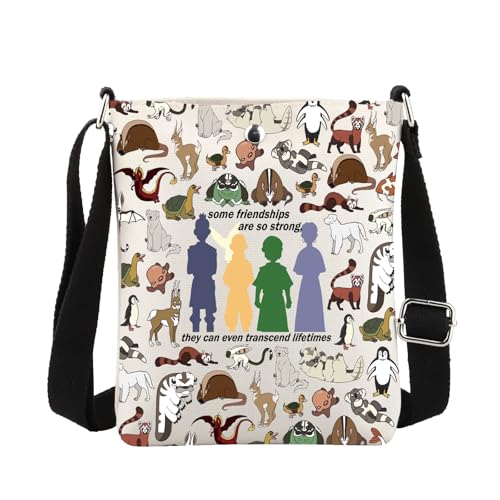 MBMSO ATLA TV Show Inspired Gifts Bender Crossbody Bag Aang & Prince Zuko & Sokka & Katara Yip Yip Appa Gift for Cartoon Fans