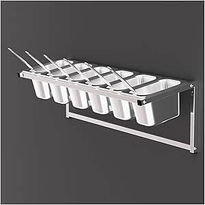 Amazon.com: Spice Rack Set, Ingredient Table, Stainless Steel Spice ...
