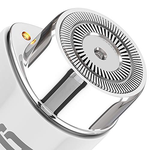 Facial Hair Remover for Women - Ladies Electric Face Shaver for Painless Hair Removal w/Built-in LED Light - Remove Chin & Upper Lip Hair, Peach Fuzz and Between Eyebrow