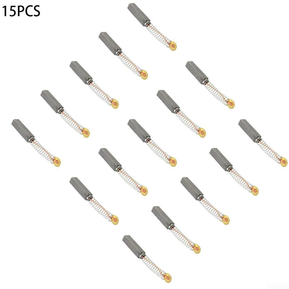 Set di spazzole di carbone di ricambio, 15 pezzi, 20 mm x 5 mm x 5 mm, per vari motori elettrici