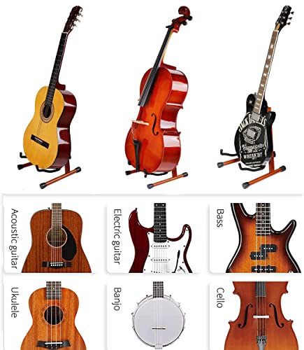 Support de guitare en bois, support de sol pour guitare, acoustique, électrique, en bois, pliable, support réglable pour… - Les Beatles, Paul McCartney, John Lennon, RIngo Starr, George Harrison Support de guitare en bois, support de sol pour guitare, acoustique, électrique, en bois, pliable, support réglable pour… – Image 5