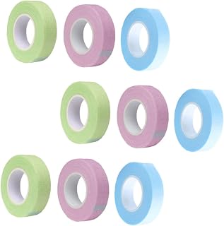 EPIGEIST 12rollos Cinta Para Pestañas Transpirable Cinta Para Extensiones De Pestañas De Color Verde Accesorios Para Injerto De Herramienta De Belleza Para Para Salones De Belleza