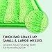 Reusable Floor Mop Pads - Swiffer Wet Jet Compatible Refills 2 Pack - Machine Washable, 12-inch Microfiber Mop Swiffer Wet Pads - Eco-Friendly Household Cleaning Supplies