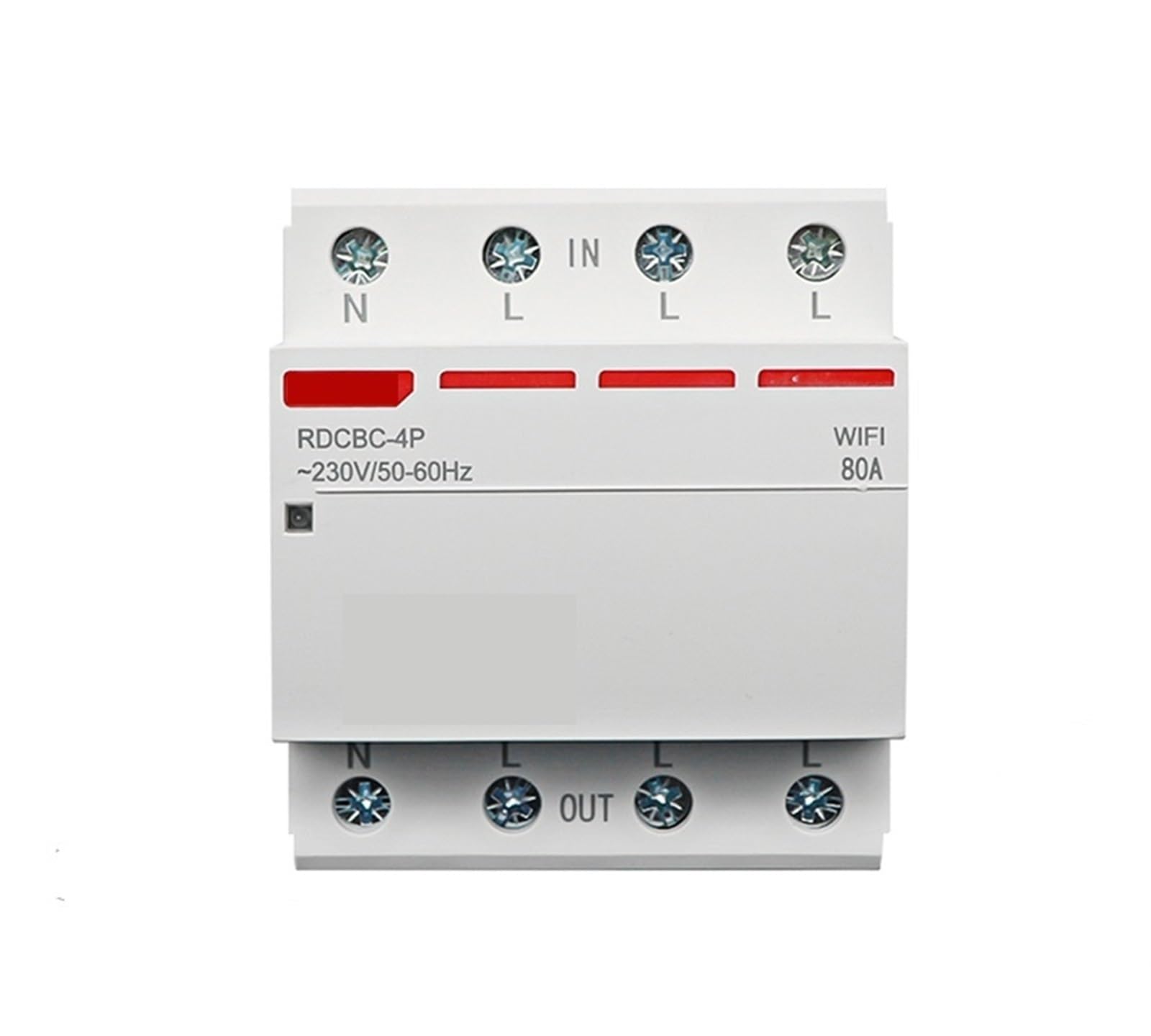 Disjoncteur WiFi triphasé 80A connecté pour tableau électrique intelligent