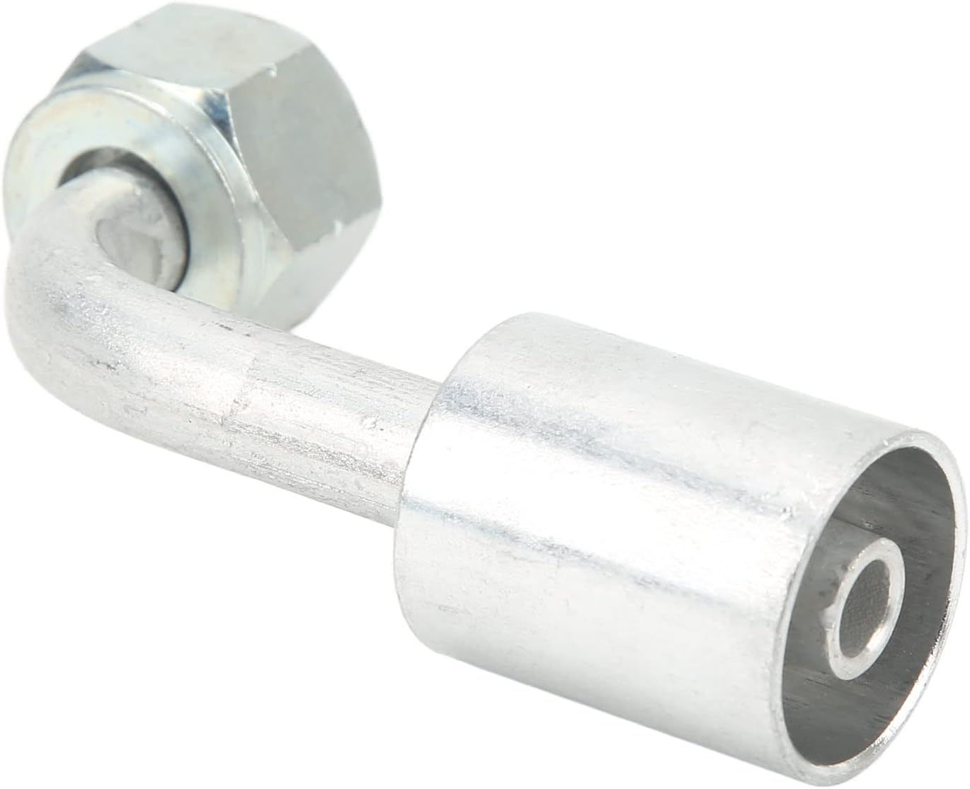 10PCs Car AC 90° Elbow Aluminum Connector, Angled 90 Degree Aluminum Joint for Automotive Air Conditioning Systems, Universal Fit for Cars Trucks and Retrofit