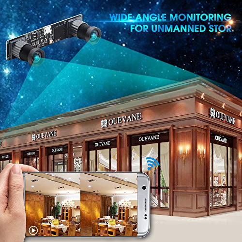 Caméra USB double objectif 960p avec capteur grand angle 100 degrés pour vision stéréo - 4