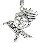 Moonlight Mysteries Sterling Silver Papa Damballah Voodoo Veve Symbol Pendant - 1 Inch Diameter